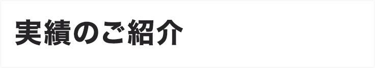 実績のご紹介